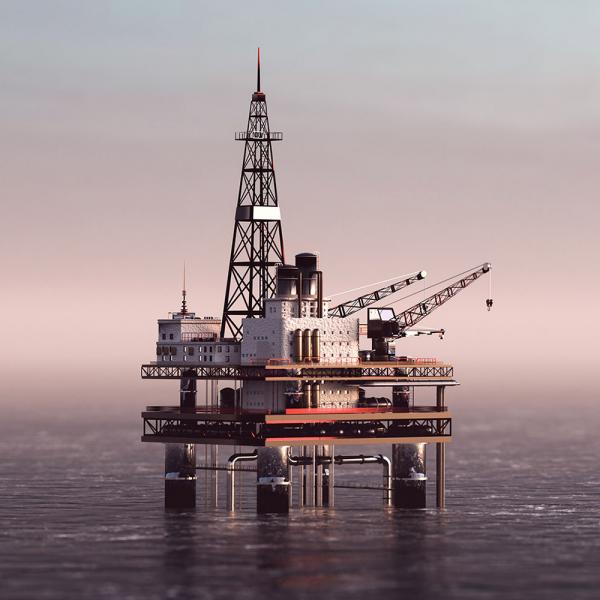 Subsea oil drilling platform